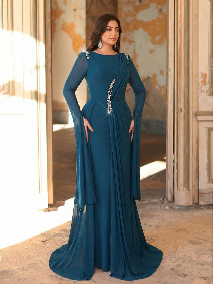 Rochie de ocazie SHEIN, albastru