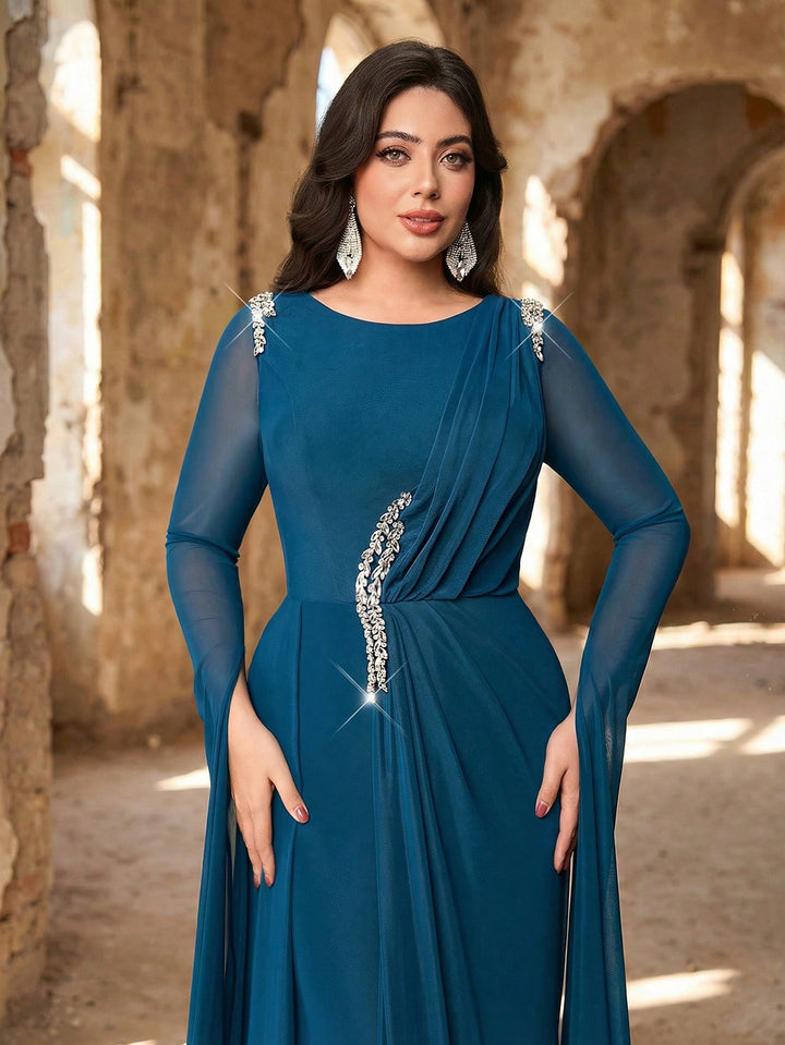 Rochie de ocazie SHEIN, albastru