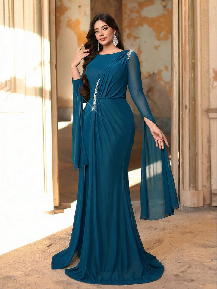Rochie de ocazie SHEIN, albastru