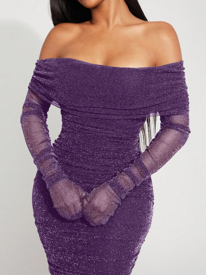 Rochie midi SHEIN, mov