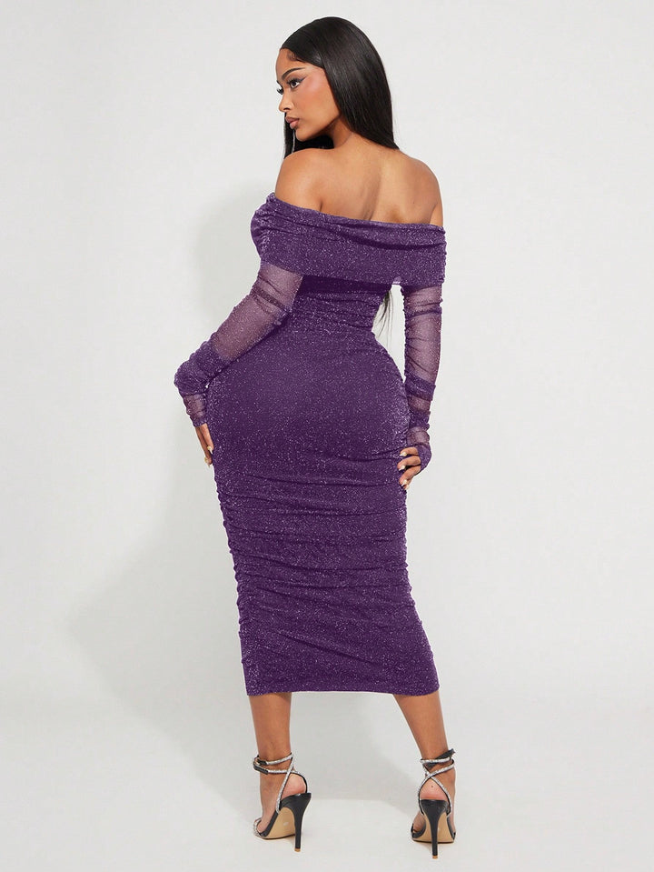 Rochie midi SHEIN, mov