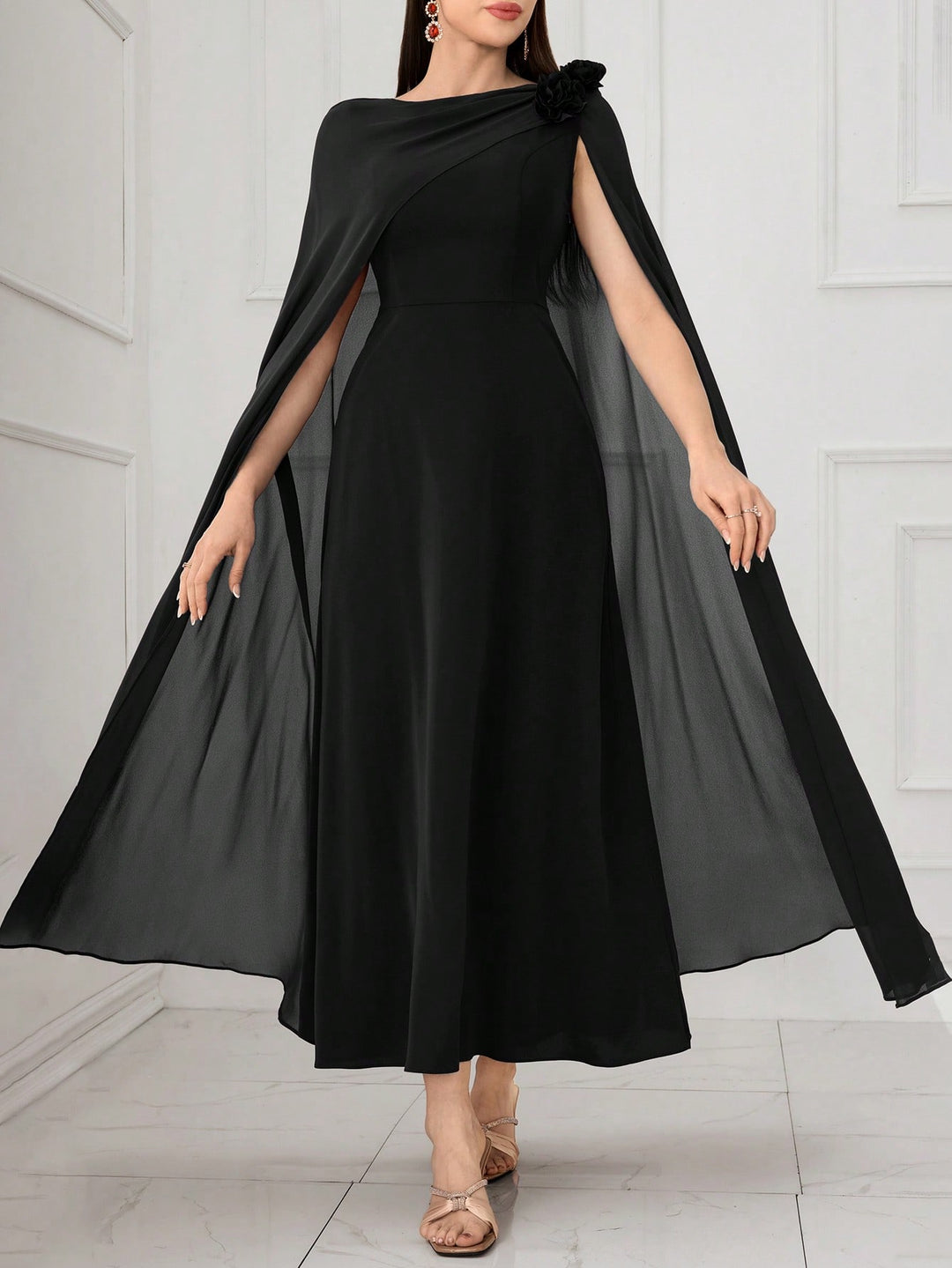 Rochie maxi SHEIN, negru
