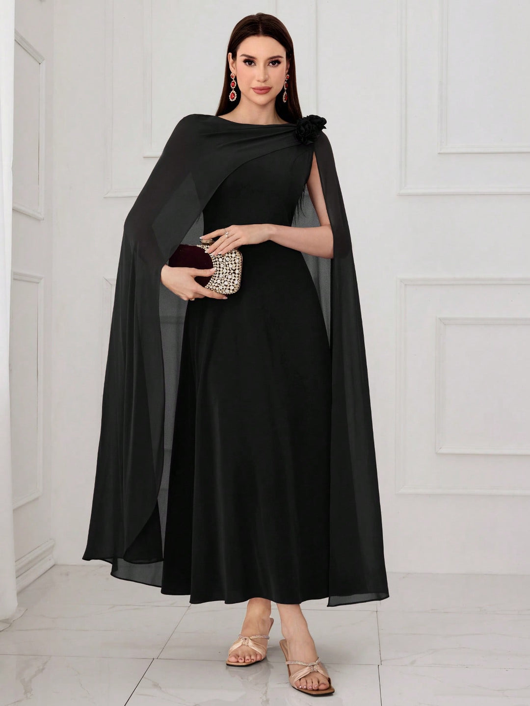 Rochie maxi SHEIN, negru