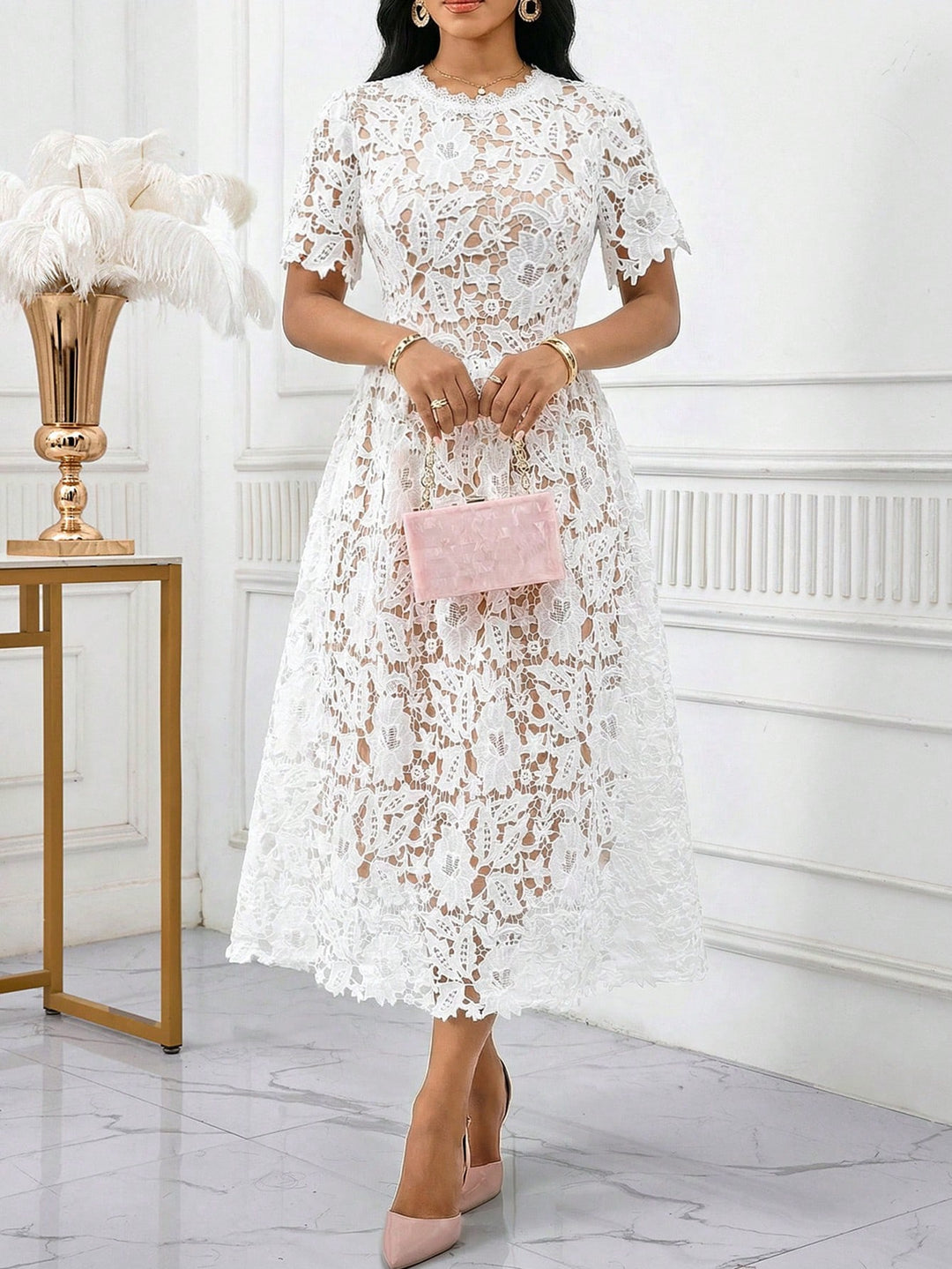 Rochie maxi SHEIN, mix culori