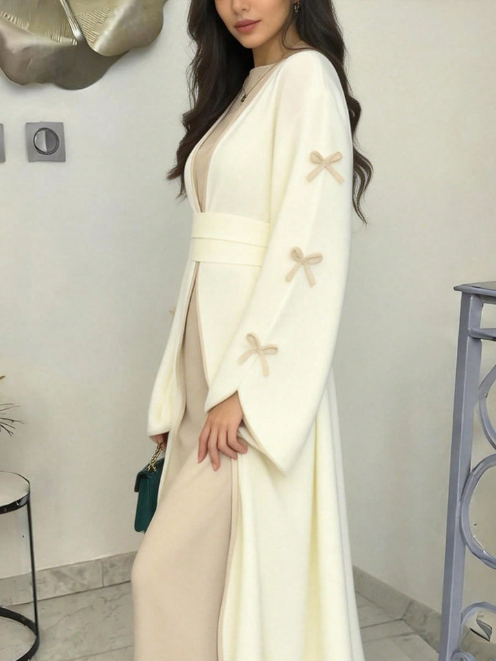 Set caftan și jalabiya SHEIN, alb