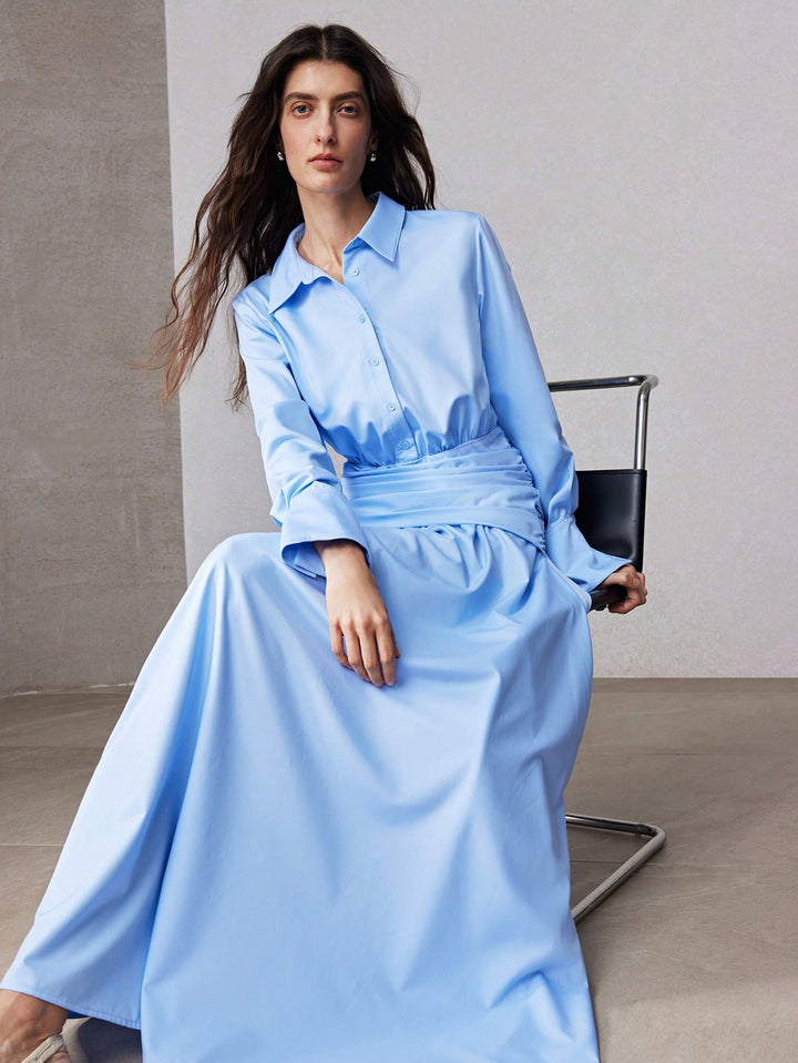 Rochie maxi SHEIN, albastru