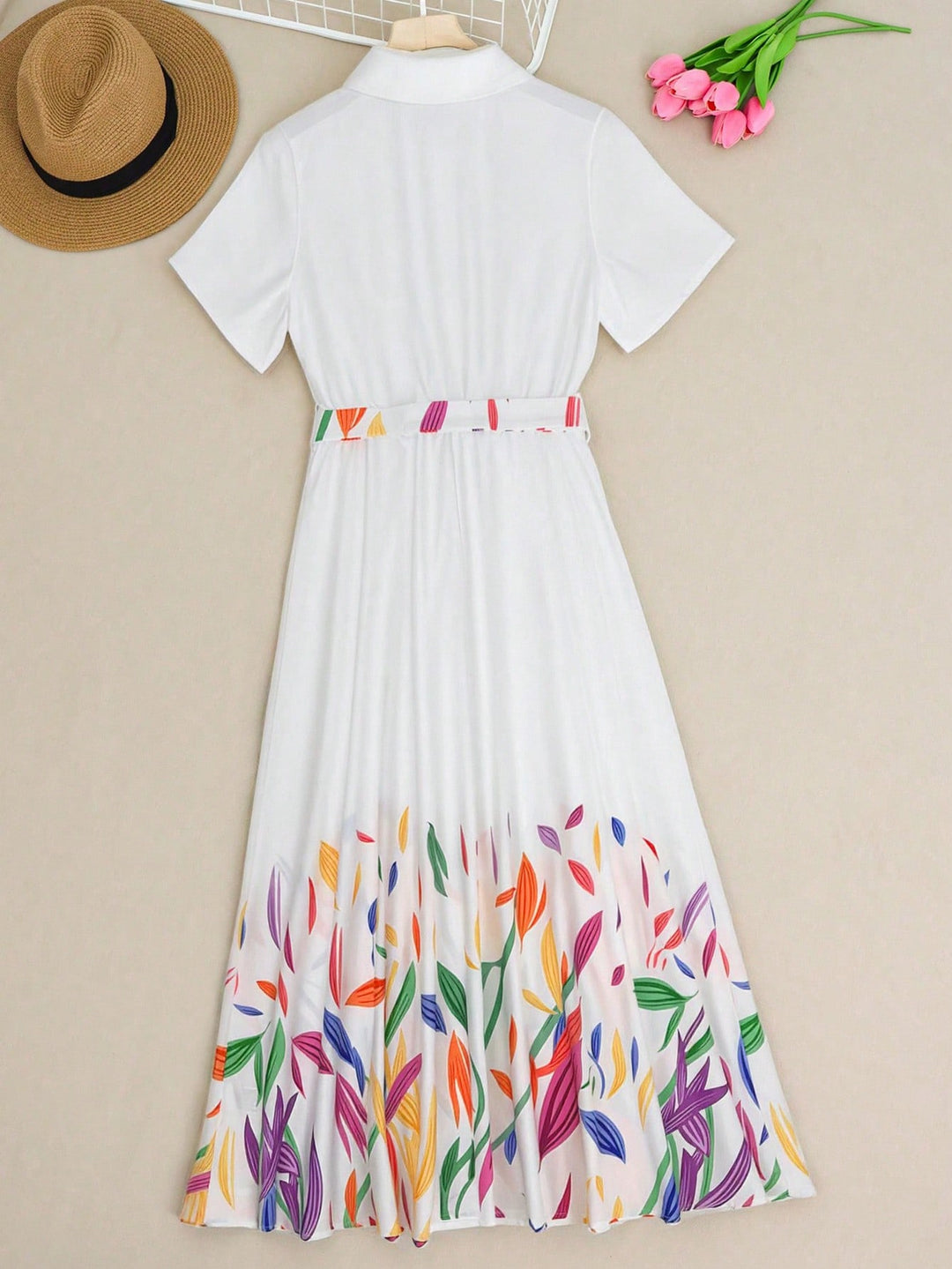 Rochie maxi SHEIN, alb
