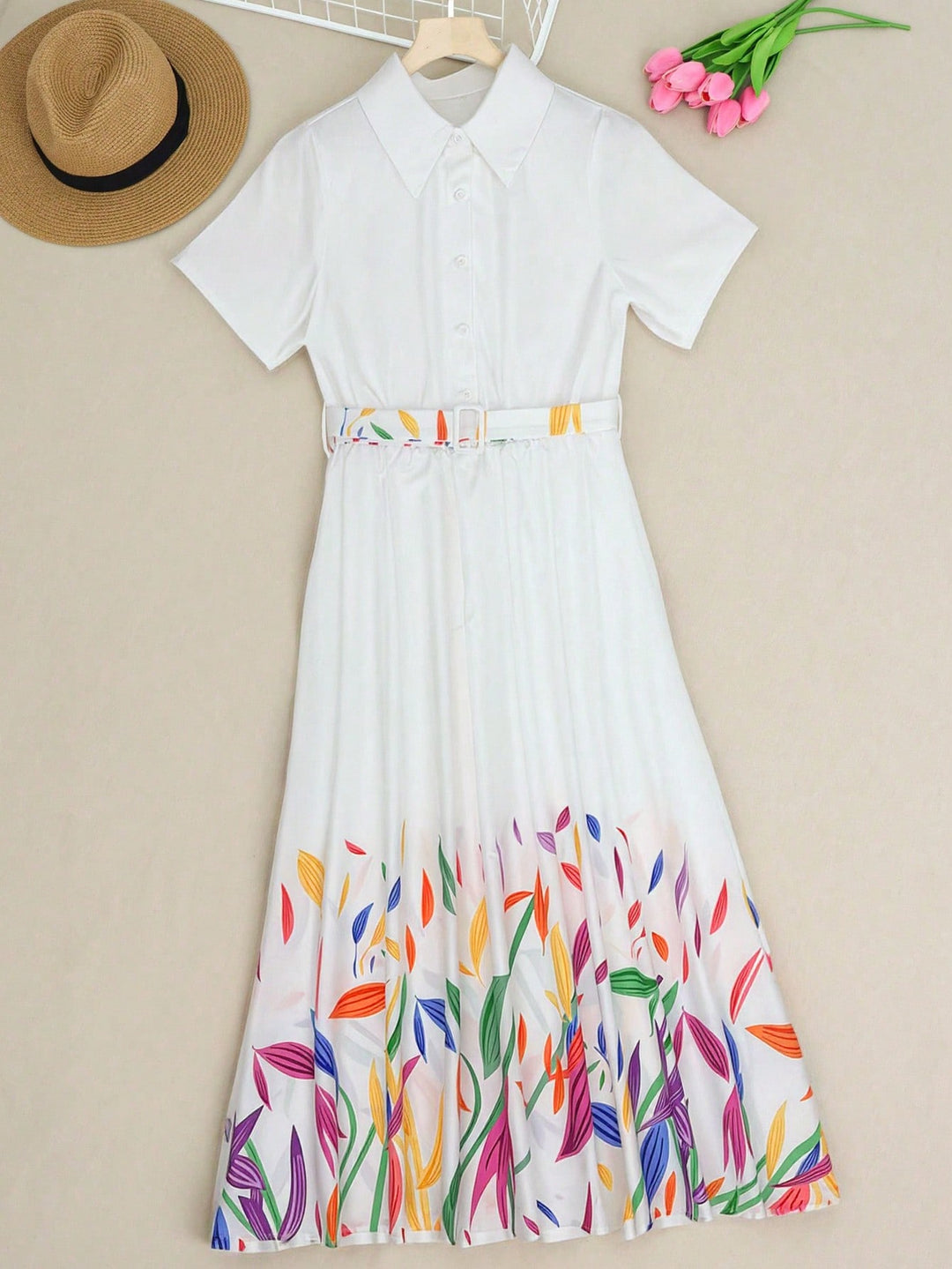 Rochie maxi SHEIN, alb