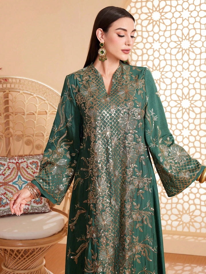 Rochie maxi SHEIN, verde