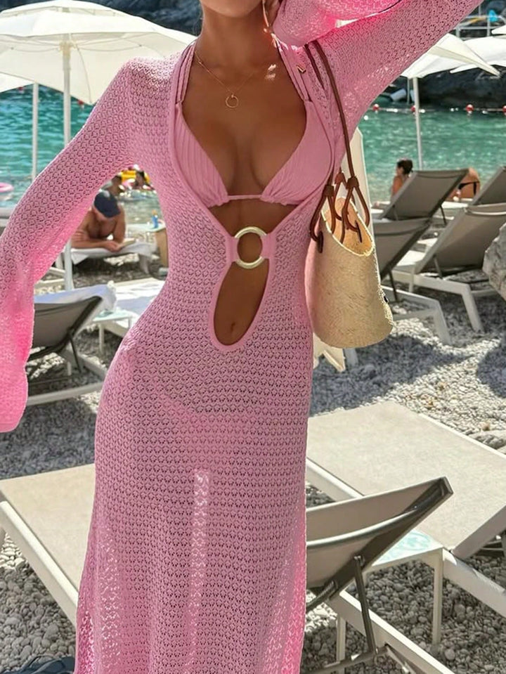 Rochie de plajă SHEIN, roz