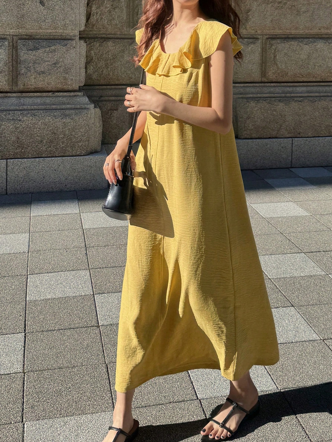 Rochie maxi SHEIN, galben