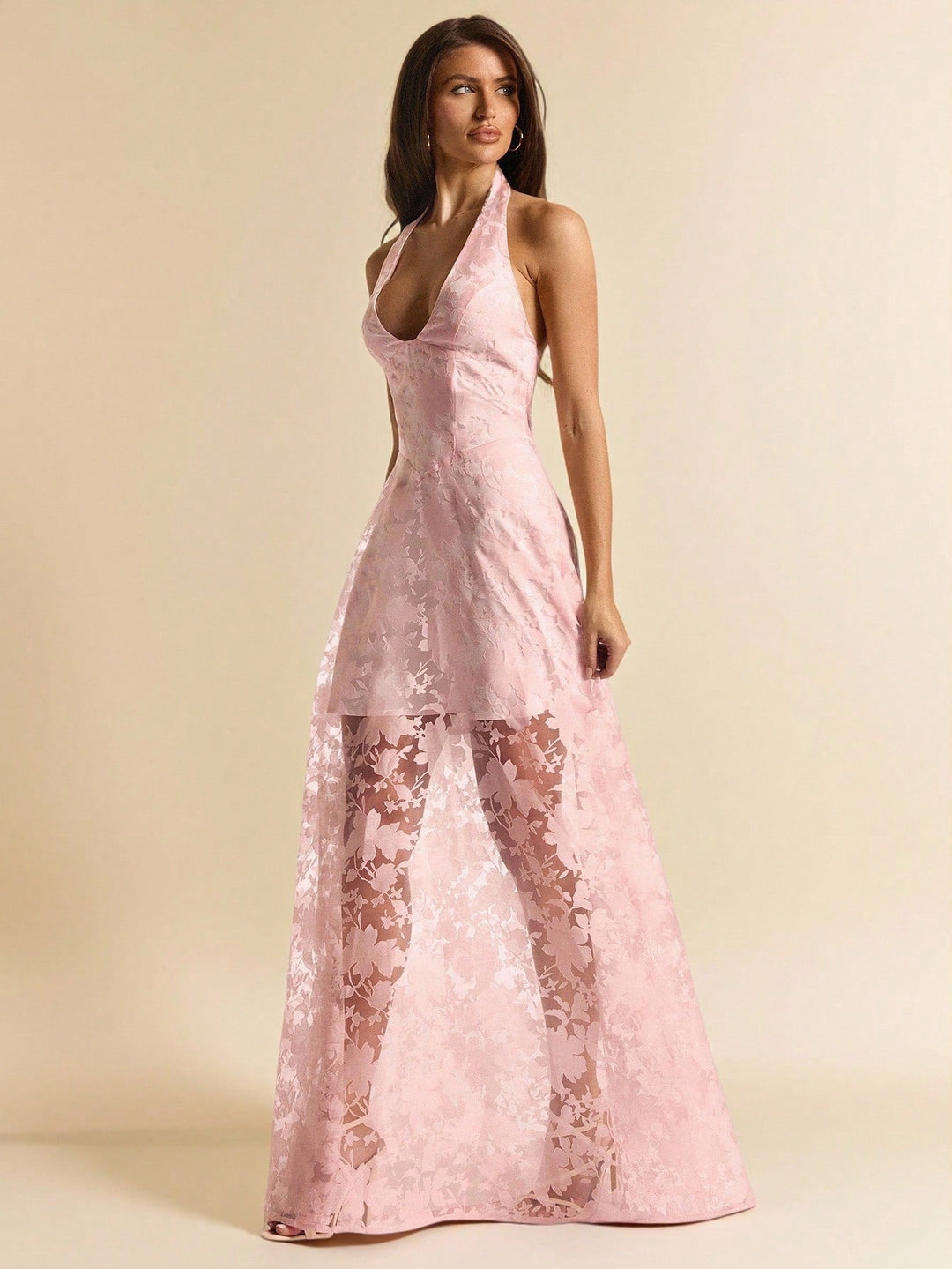 Rochie maxi SHEIN, roz
