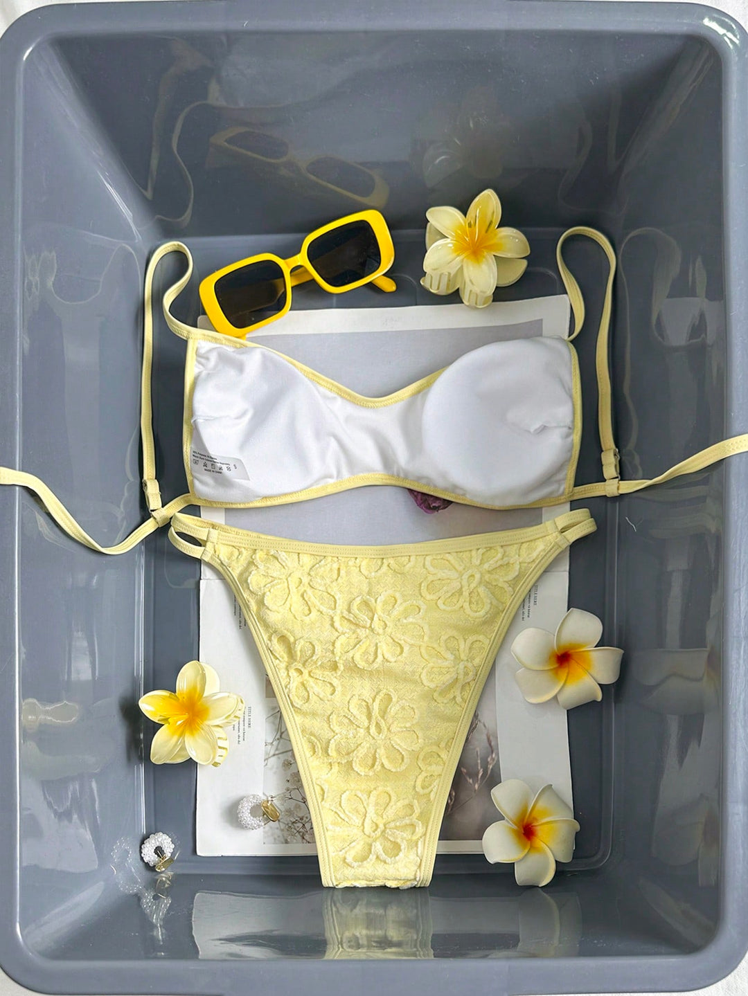 Set bikini SHEIN, galben