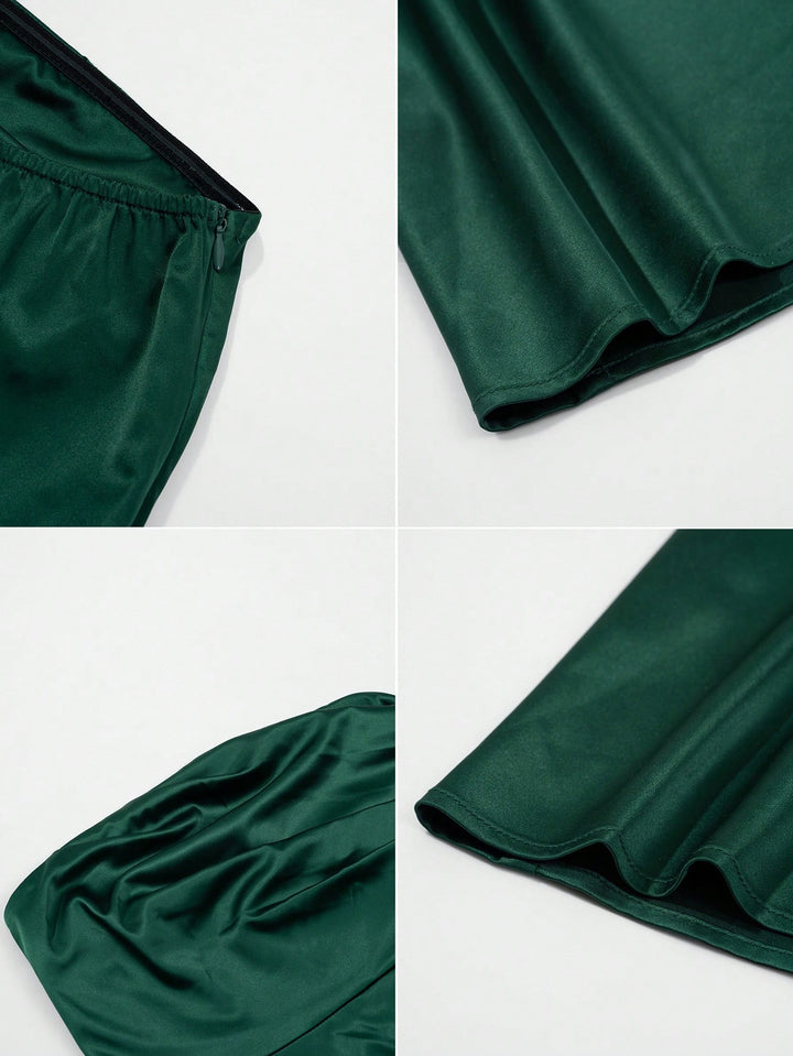 Rochie maxi SHEIN, verde
