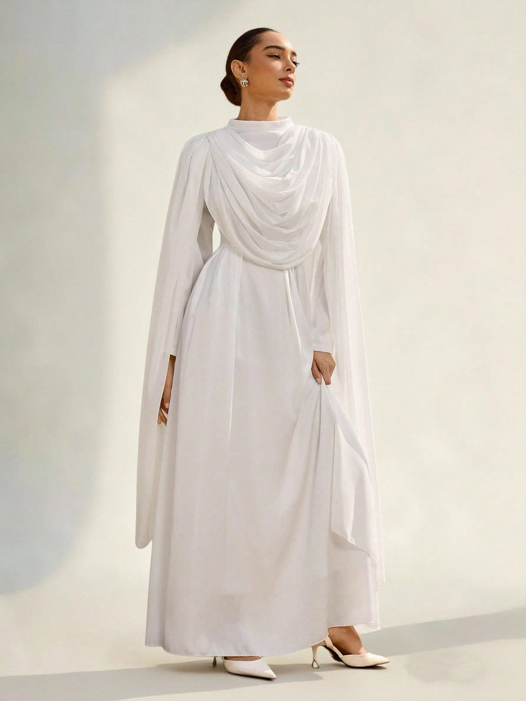 Rochie maxi SHEIN, alb