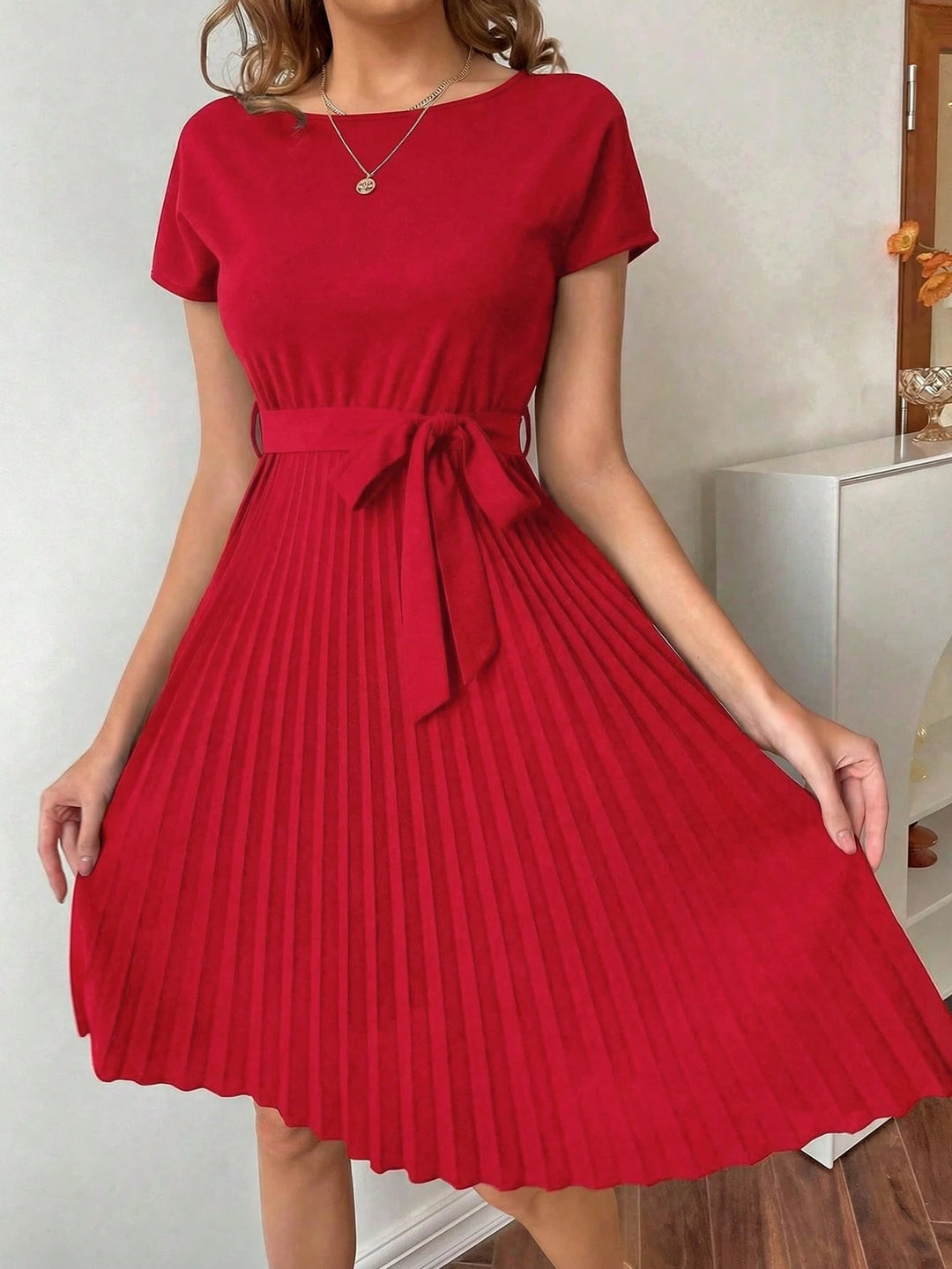 Rochie midi SHEIN, roșu
