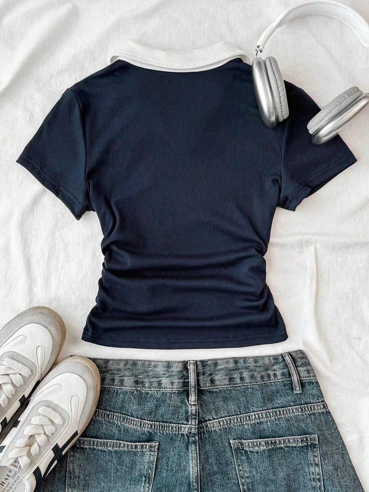 SHEIN T-shirt, kék