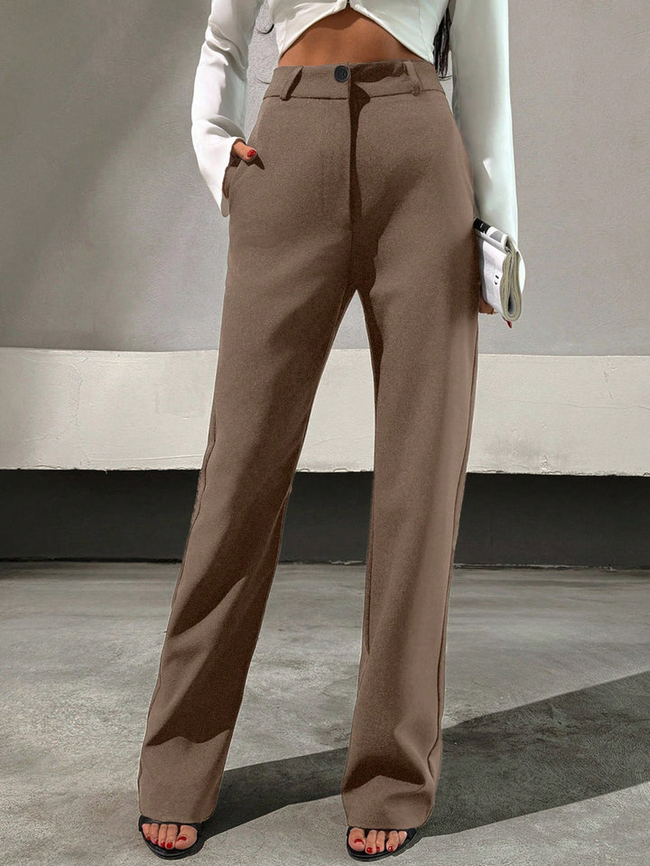 Pantaloni SHEIN, maro