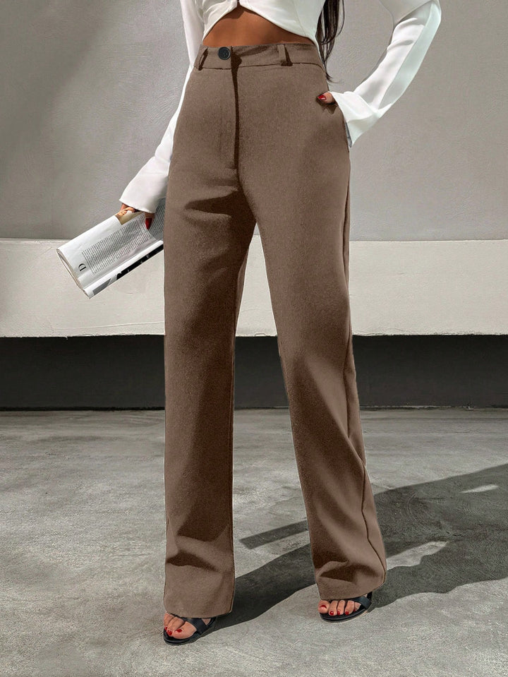 Pantaloni SHEIN, maro