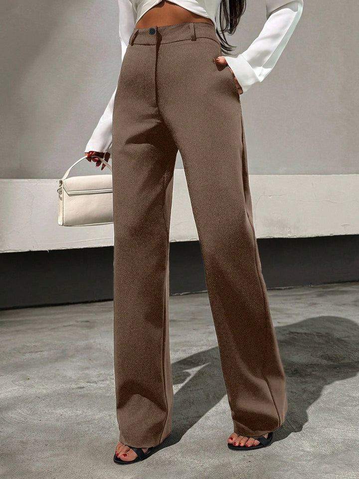 Pantaloni SHEIN, maro