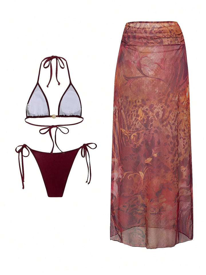 Set bikini SHEIN, mix culori
