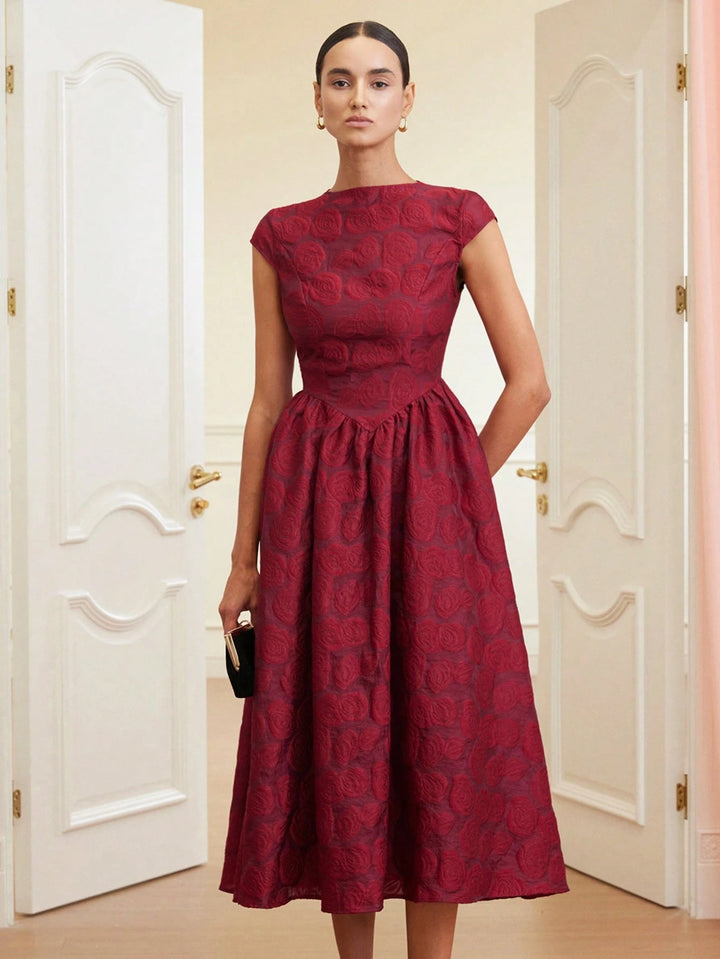Rochie midi SHEIN, vișiniu