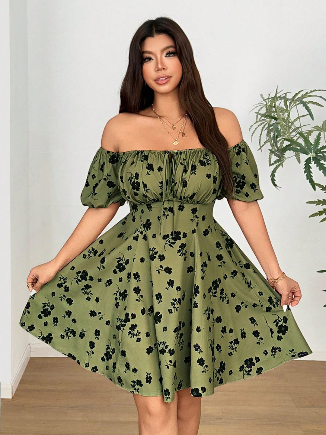 Rochie SHEIN, verde