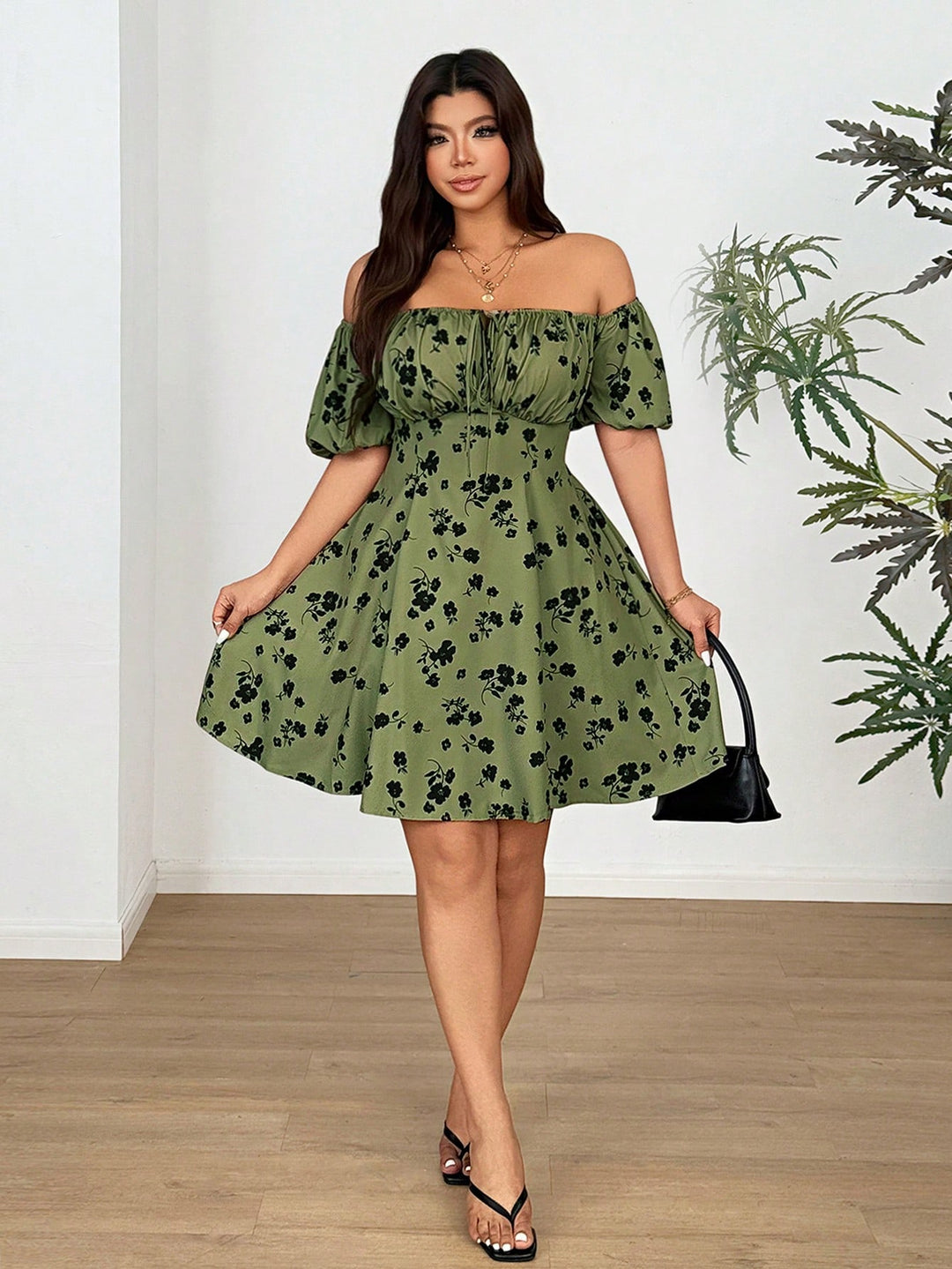 Rochie SHEIN, verde