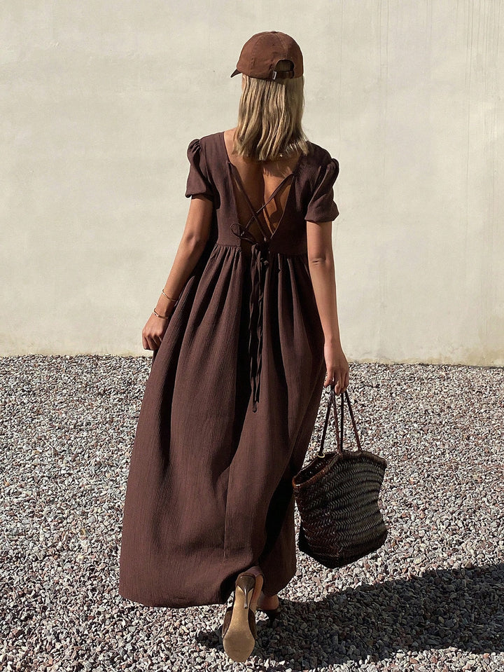 Rochie maxi SHEIN, maro
