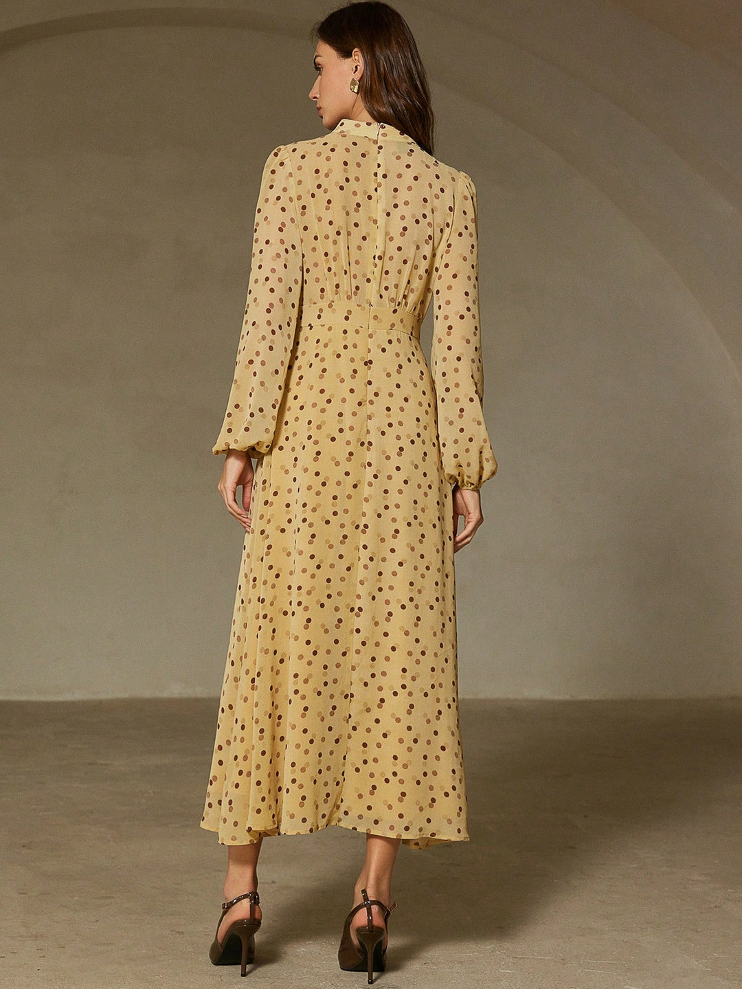 Rochie maxi SHEIN, bej