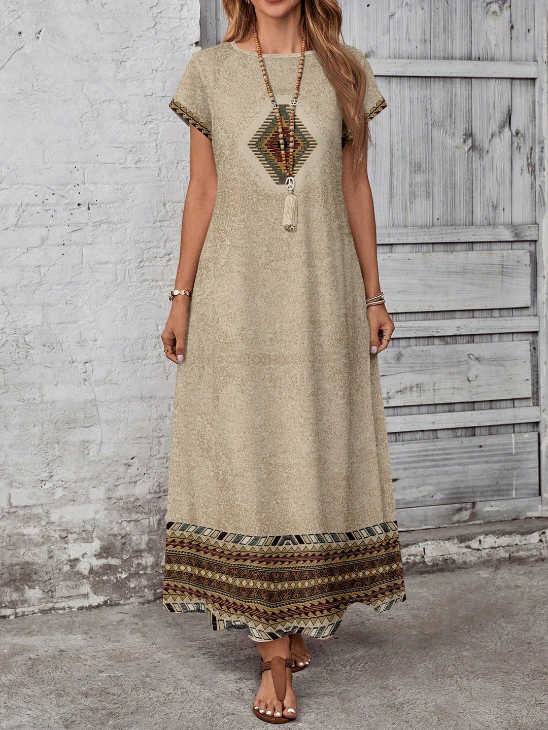 Rochie maxi SHEIN, mix culori