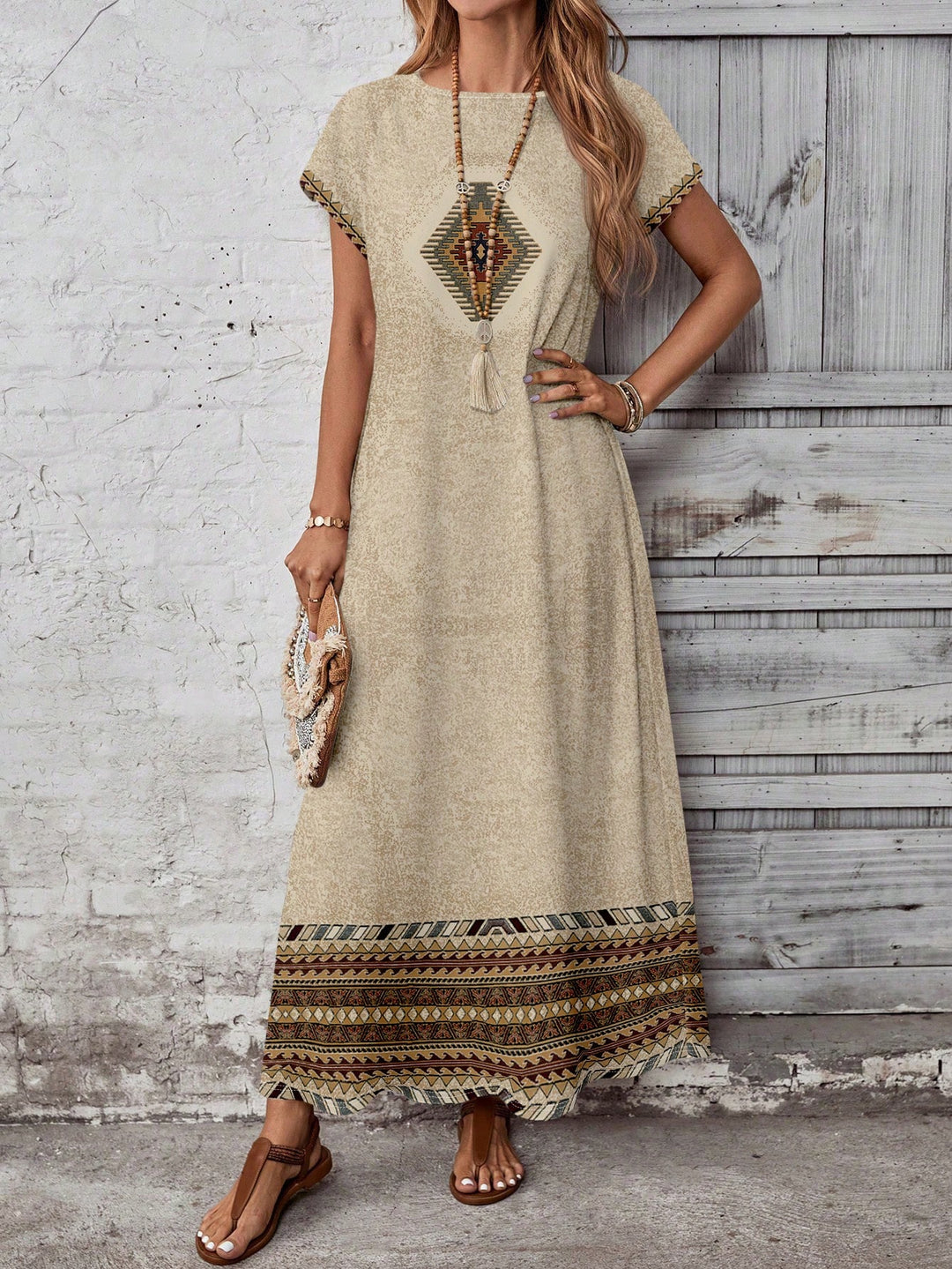 Rochie maxi SHEIN, mix culori