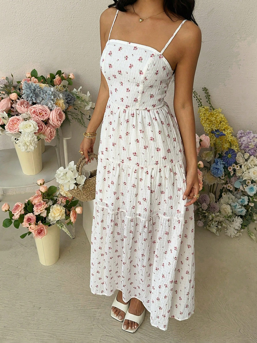 Rochie maxi SHEIN, mix culori
