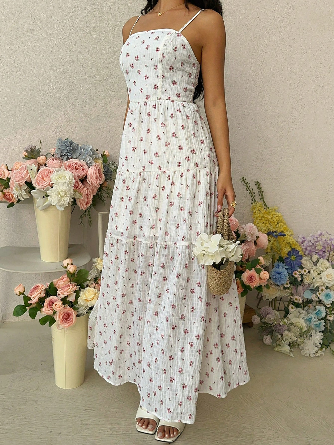 Rochie maxi SHEIN, mix culori