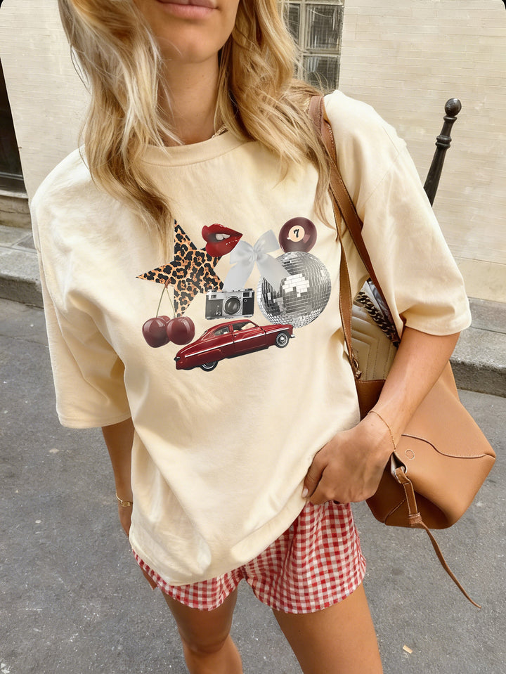 Tricou SHEIN, portocaliu