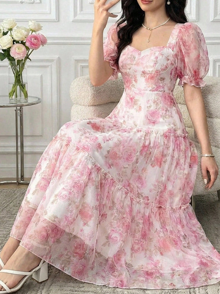 Rochie maxi SHEIN, roz