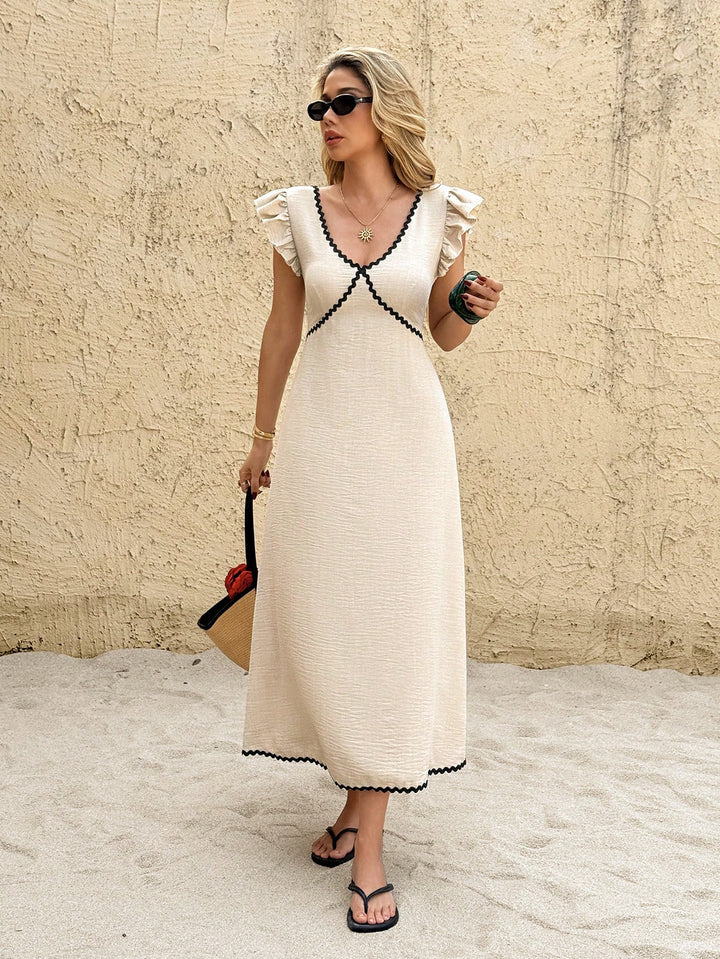 Rochie midi SHEIN, bej