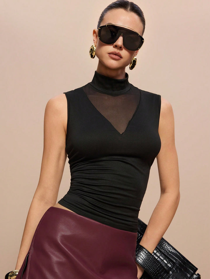 Top SHEIN, negru