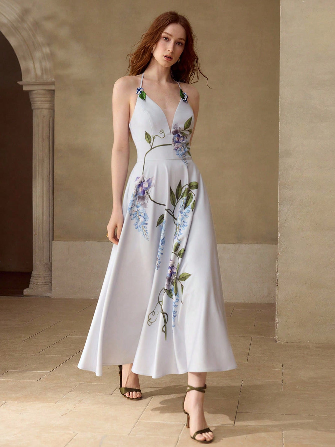 Rochie midi SHEIN, mix culori