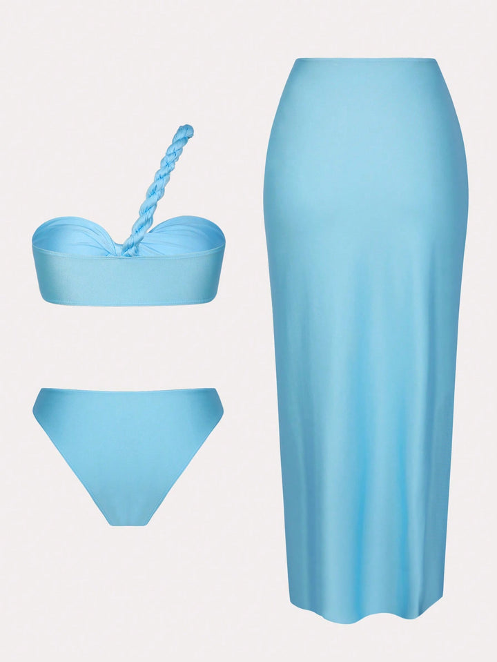 Set bikini SHEIN, albastru