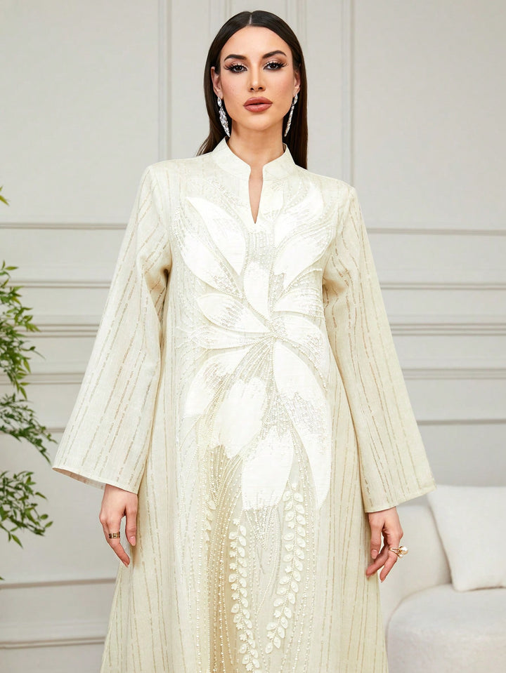Set caftan și jalabiya SHEIN, portocaliu