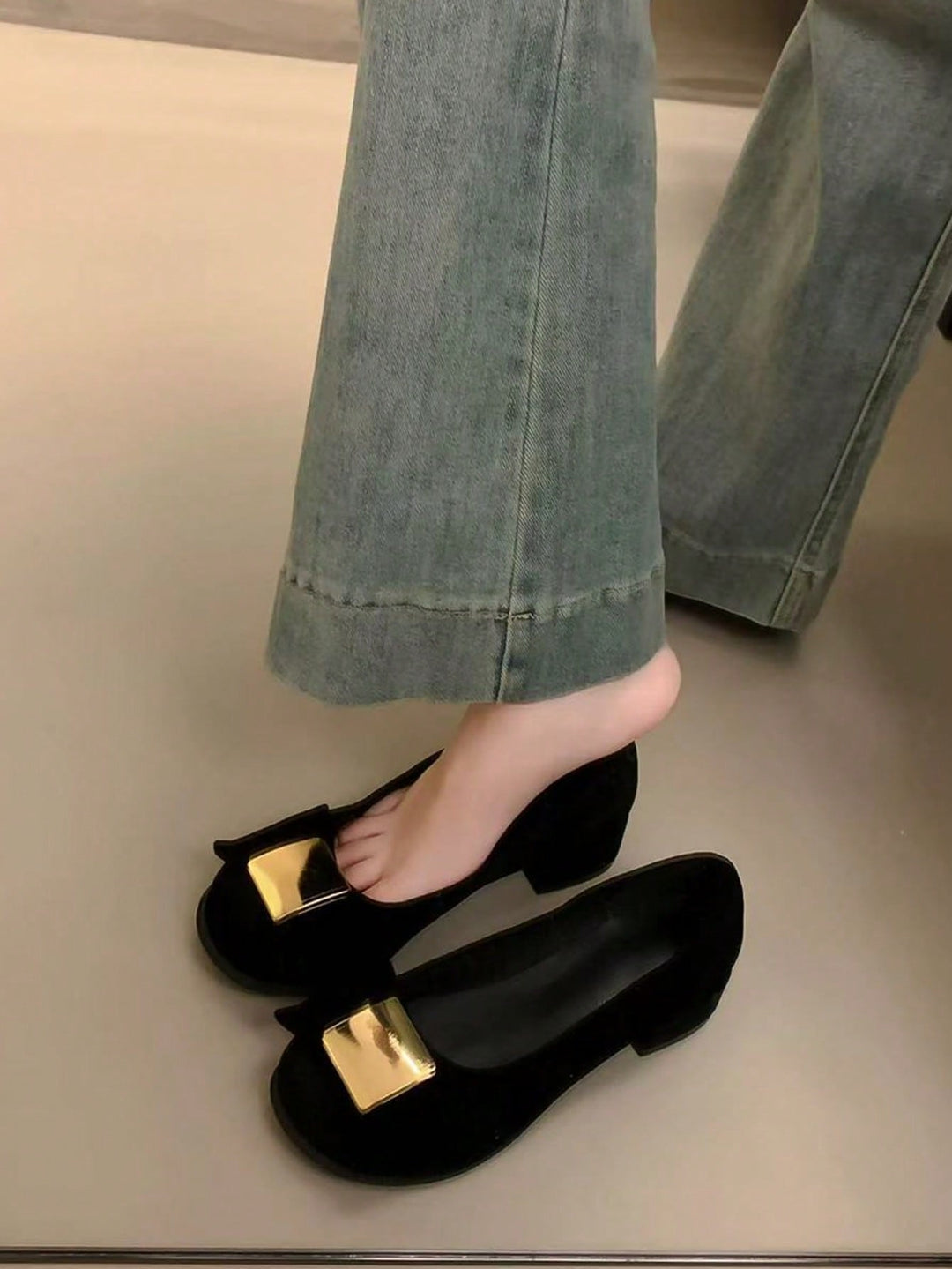 Pantofi cu toc SHEIN, negru
