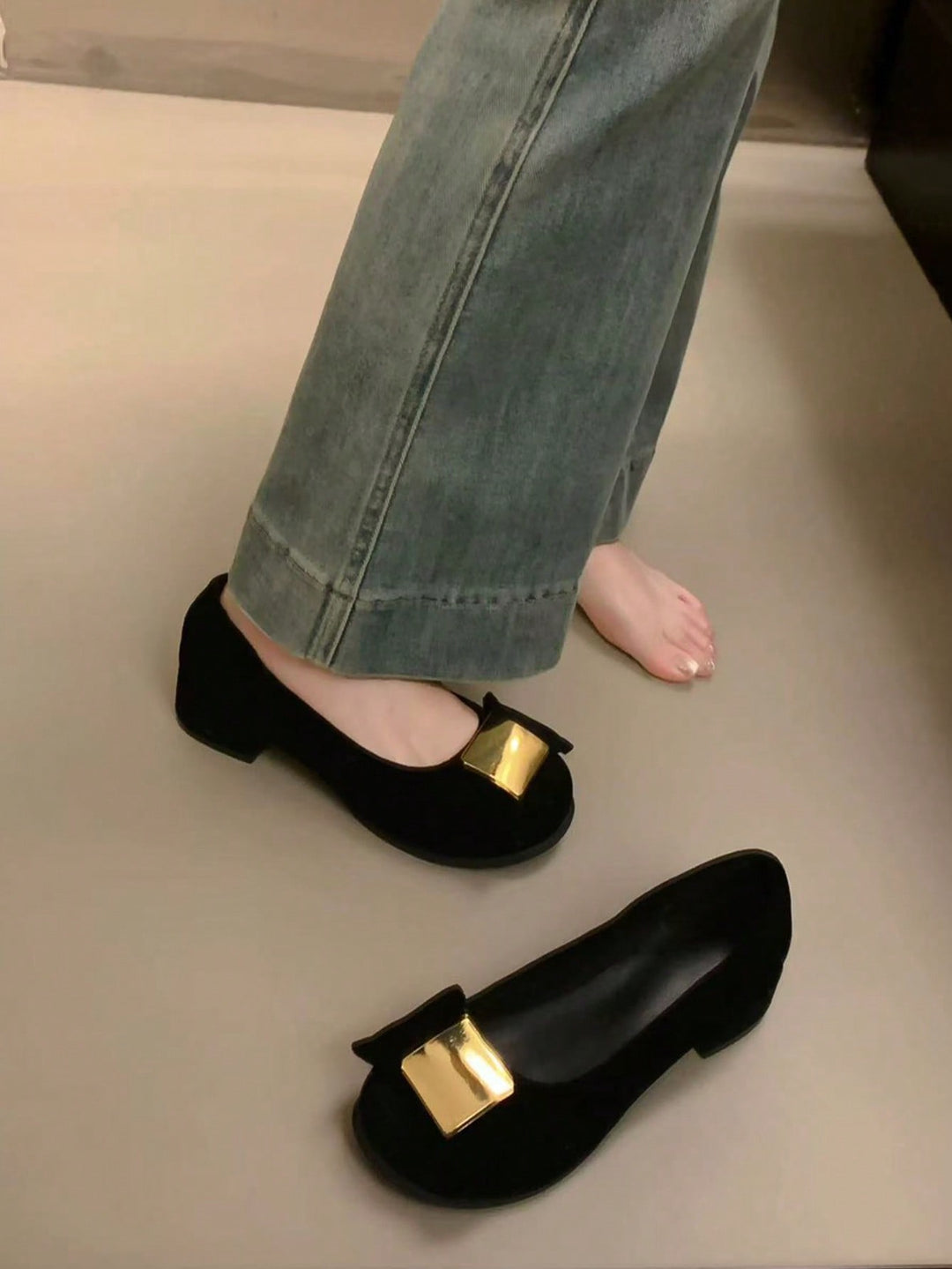Pantofi cu toc SHEIN, negru