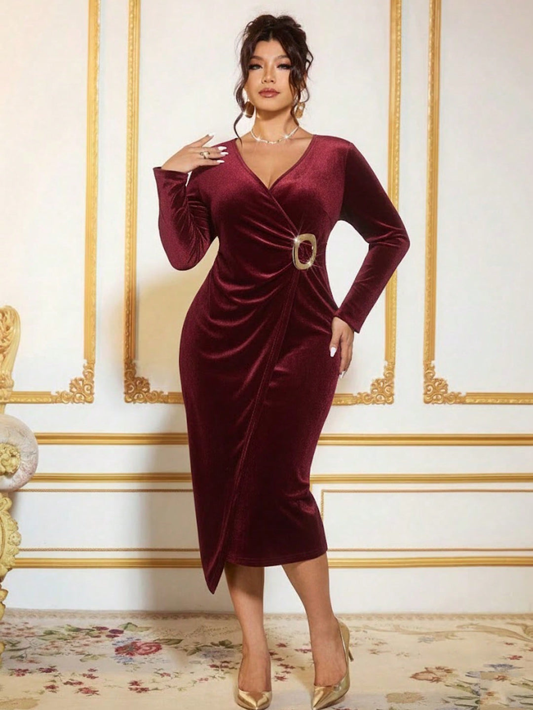 Rochie SHEIN, vișiniu