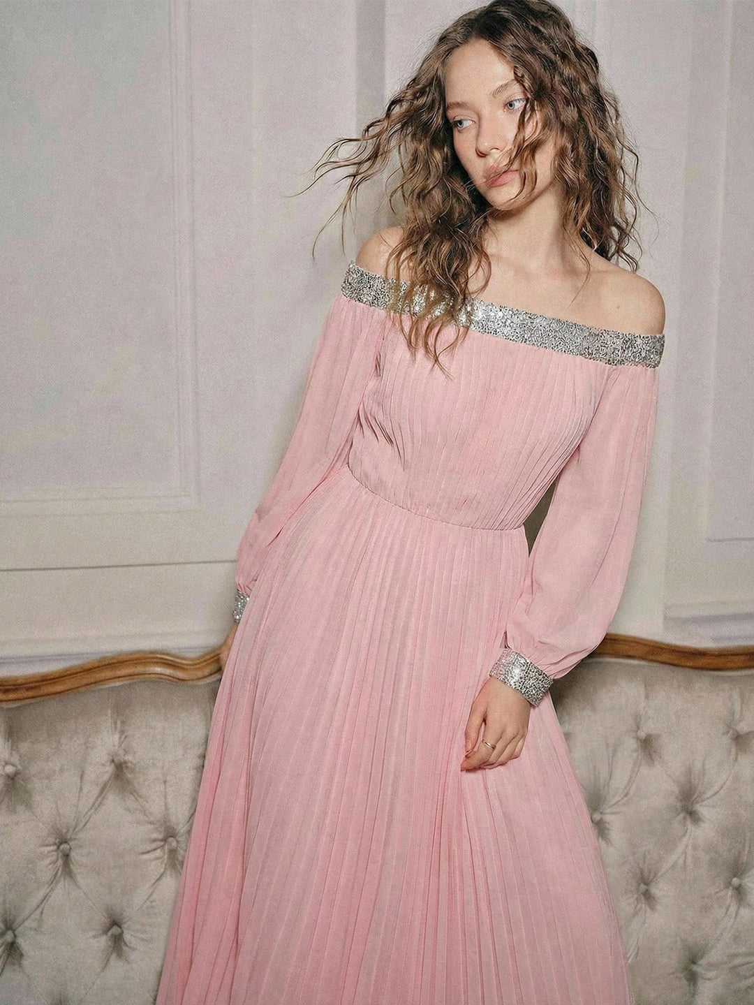 Rochie maxi SHEIN, roz