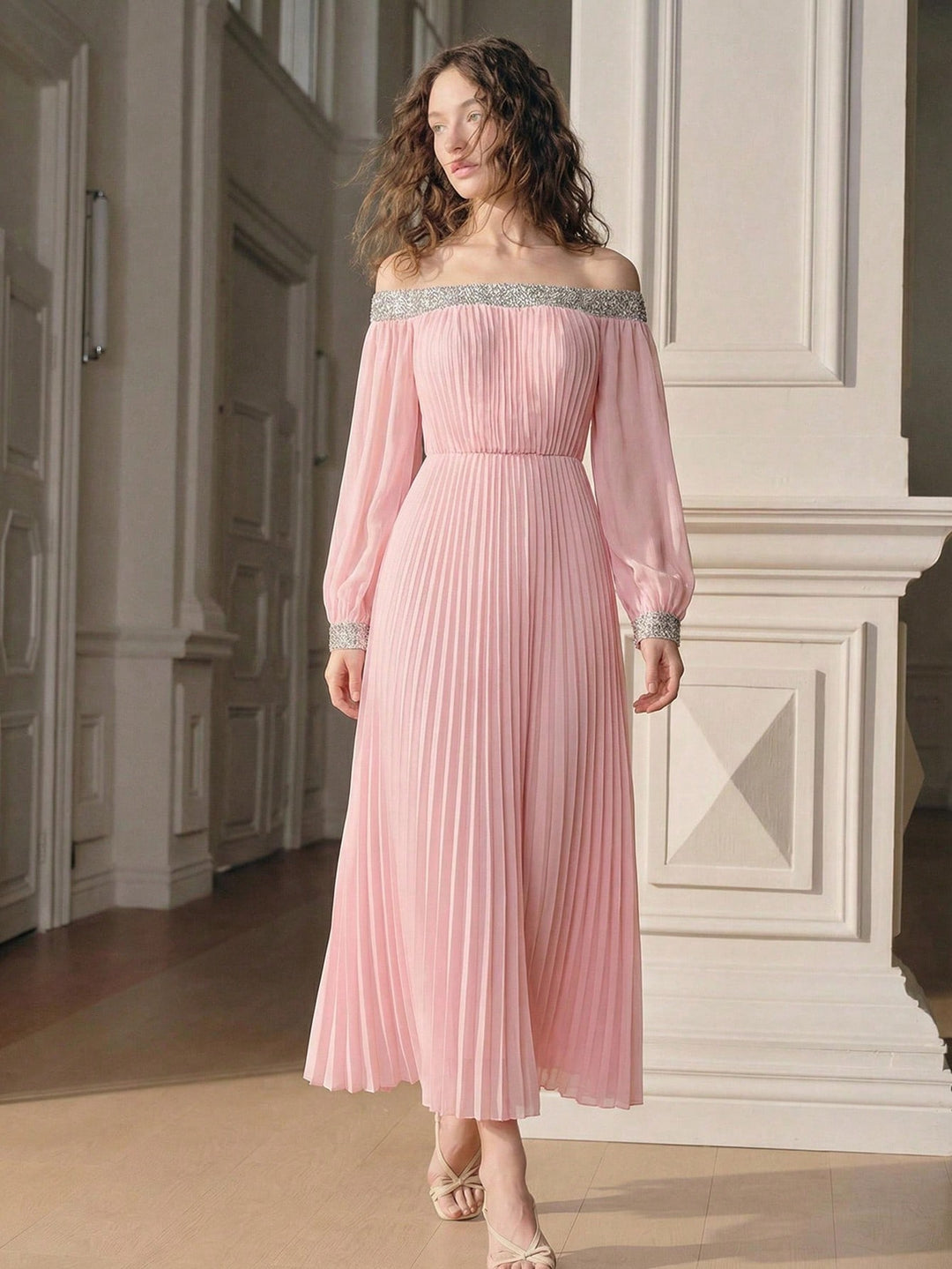 Rochie maxi SHEIN, roz