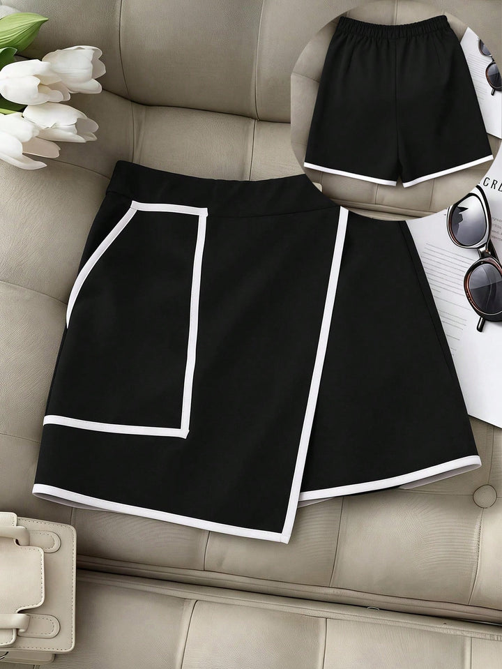 Pantaloni scurți SHEIN, negru