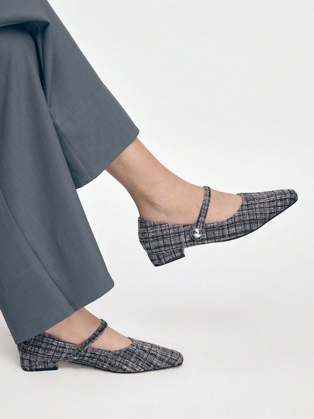 Pantofi cu toc SHEIN, gri