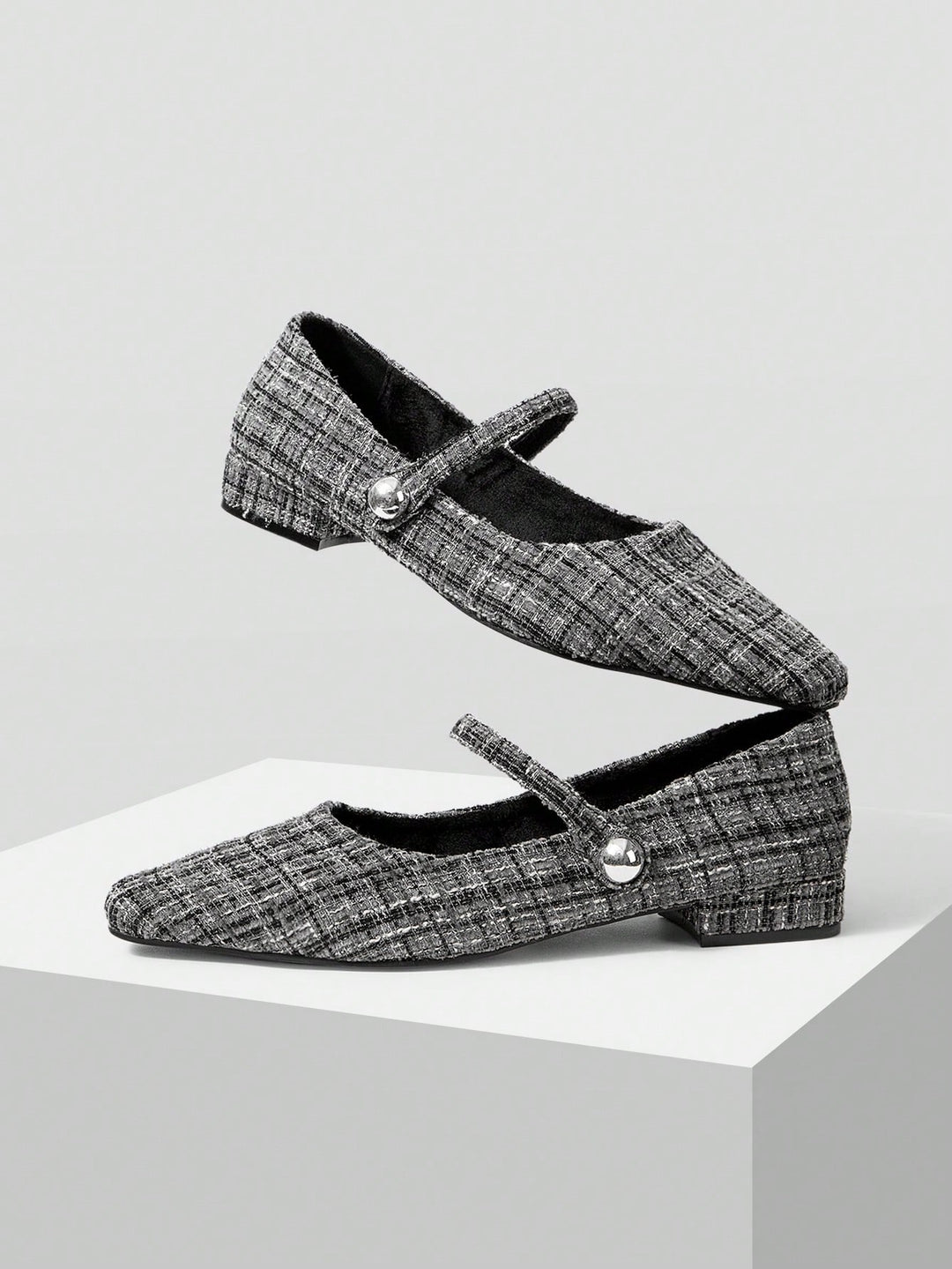 Pantofi cu toc SHEIN, gri