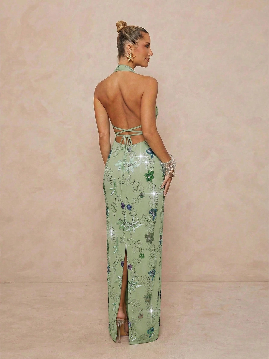 Rochie maxi SHEIN, verde